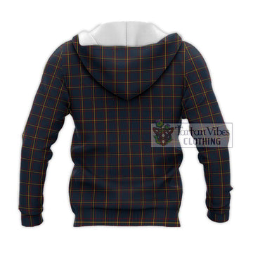 MacLaine of Lochbuie Hunting Tartan Knitted Hoodie with Family Crest DNA In Me Style