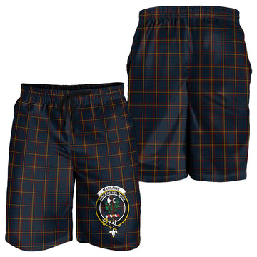 MacLaine of Lochbuie Hunting Tartan Mens Shorts with Family Crest