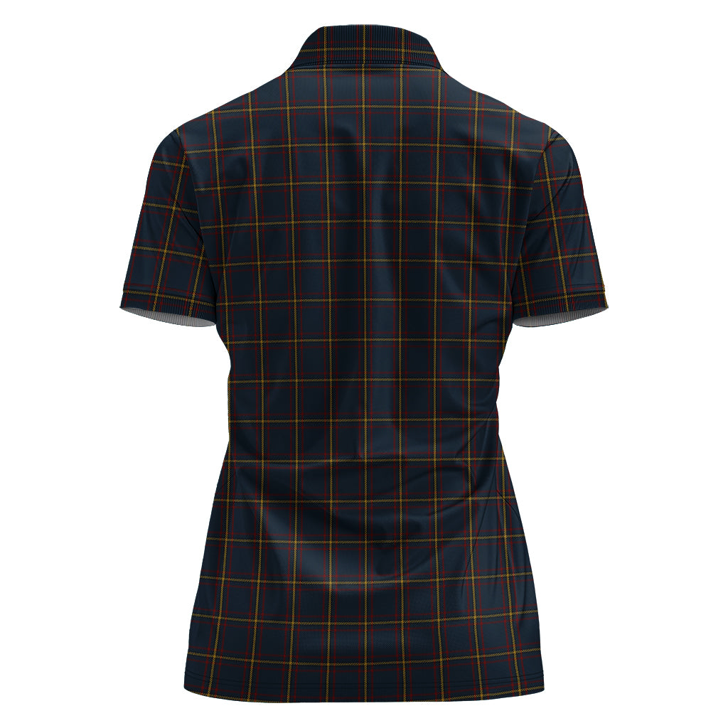 maclaine-of-lochbuie-hunting-tartan-polo-shirt-with-family-crest-for-women