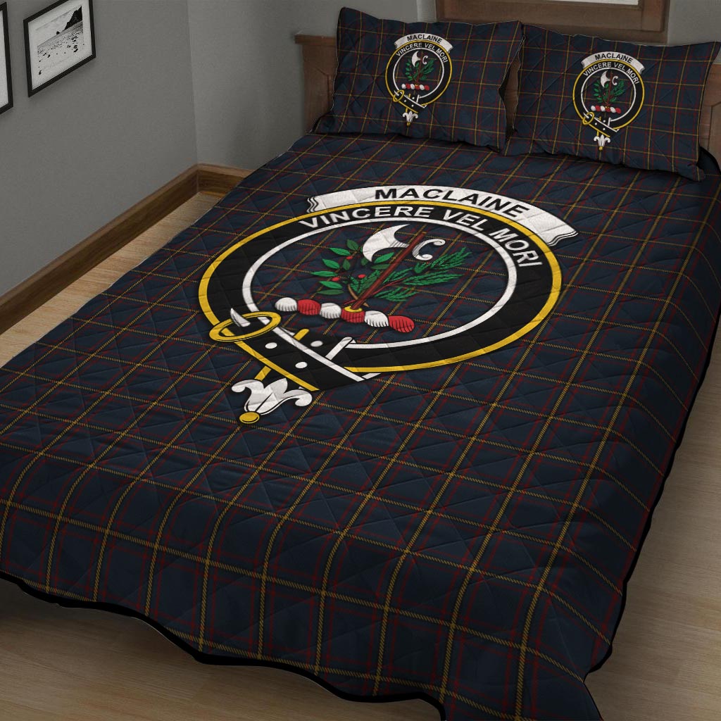 MacLaine of Lochbuie Hunting Tartan Quilt Bed Set with Family Crest - Tartan Vibes Clothing