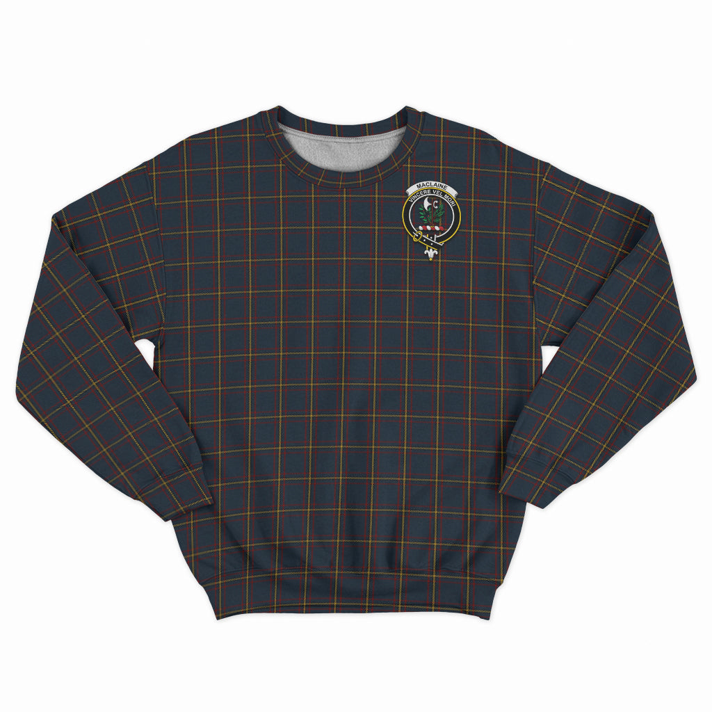 MacLaine of Lochbuie Hunting Tartan Sweatshirt with Family Crest - Tartan Vibes Clothing