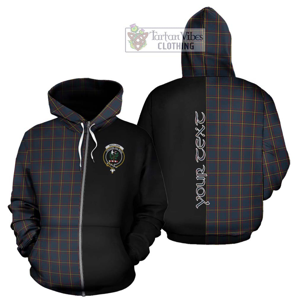 MacLaine of Lochbuie Hunting Tartan Hoodie with Family Crest and Half Of Me Style - Tartanvibesclothing Shop