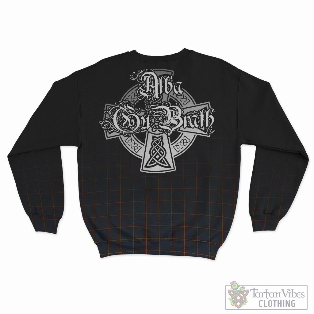 Tartan Vibes Clothing MacLaine of Lochbuie Hunting Tartan Sweatshirt Featuring Alba Gu Brath Family Crest Celtic Inspired