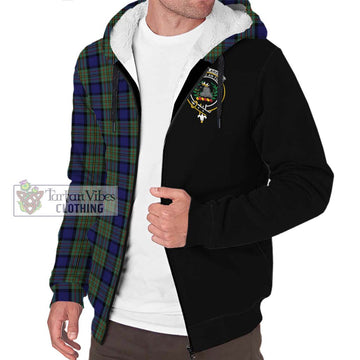 MacLaren (McLaren) Tartan Sherpa Hoodie with Family Crest and Half Of Me Style