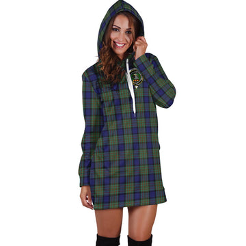 MacLaren (McLaren) Tartan Hoodie Dress with Family Crest