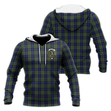 MacLaren (McLaren) Tartan Knitted Hoodie with Family Crest