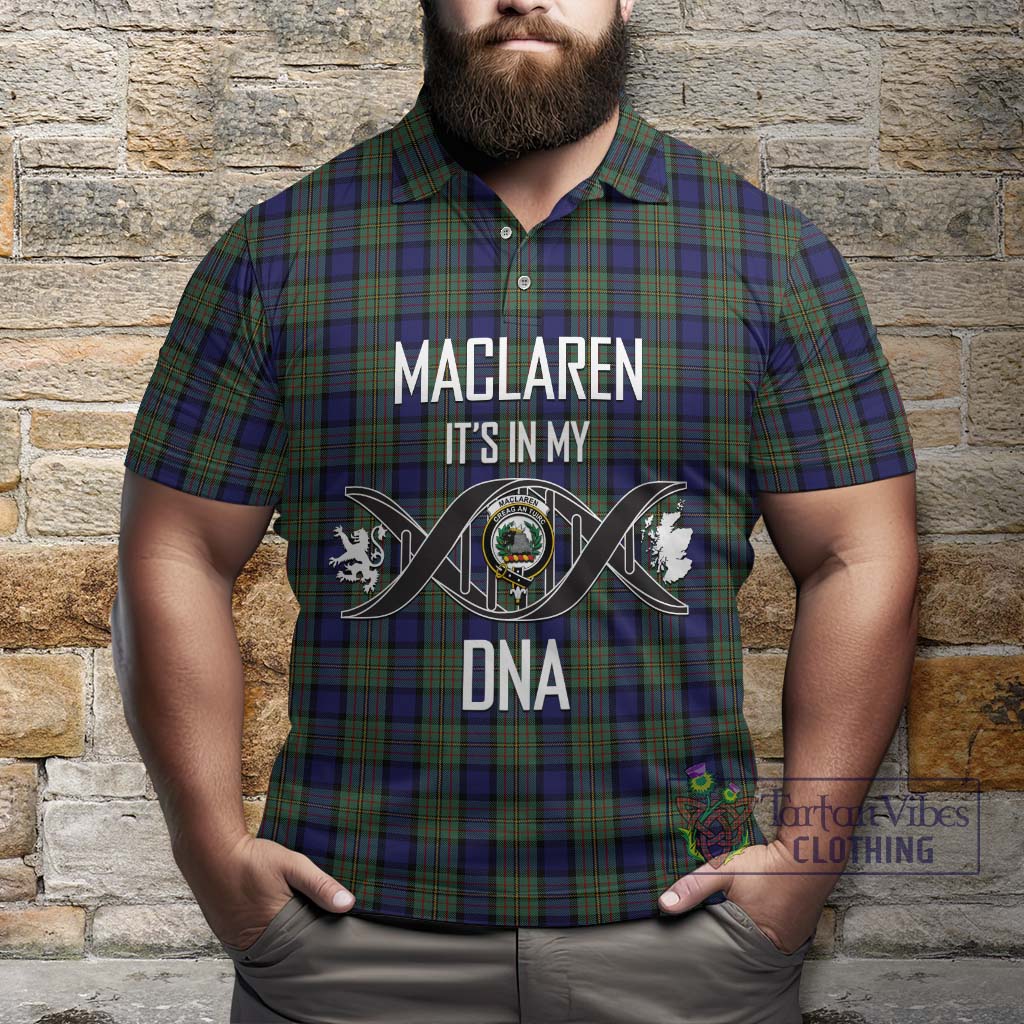 MacLaren (McLaren) Tartan Polo Shirt with Family Crest DNA In Me Style Kid - Tartanvibesclothing Shop