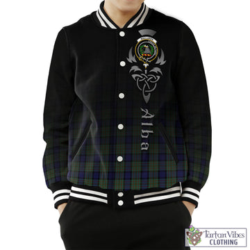 MacLaren (McLaren) Tartan Baseball Jacket Featuring Alba Gu Brath Family Crest Celtic Inspired