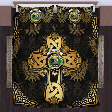 MacLaren (McLaren) Clan Bedding Sets Gold Thistle Celtic Style