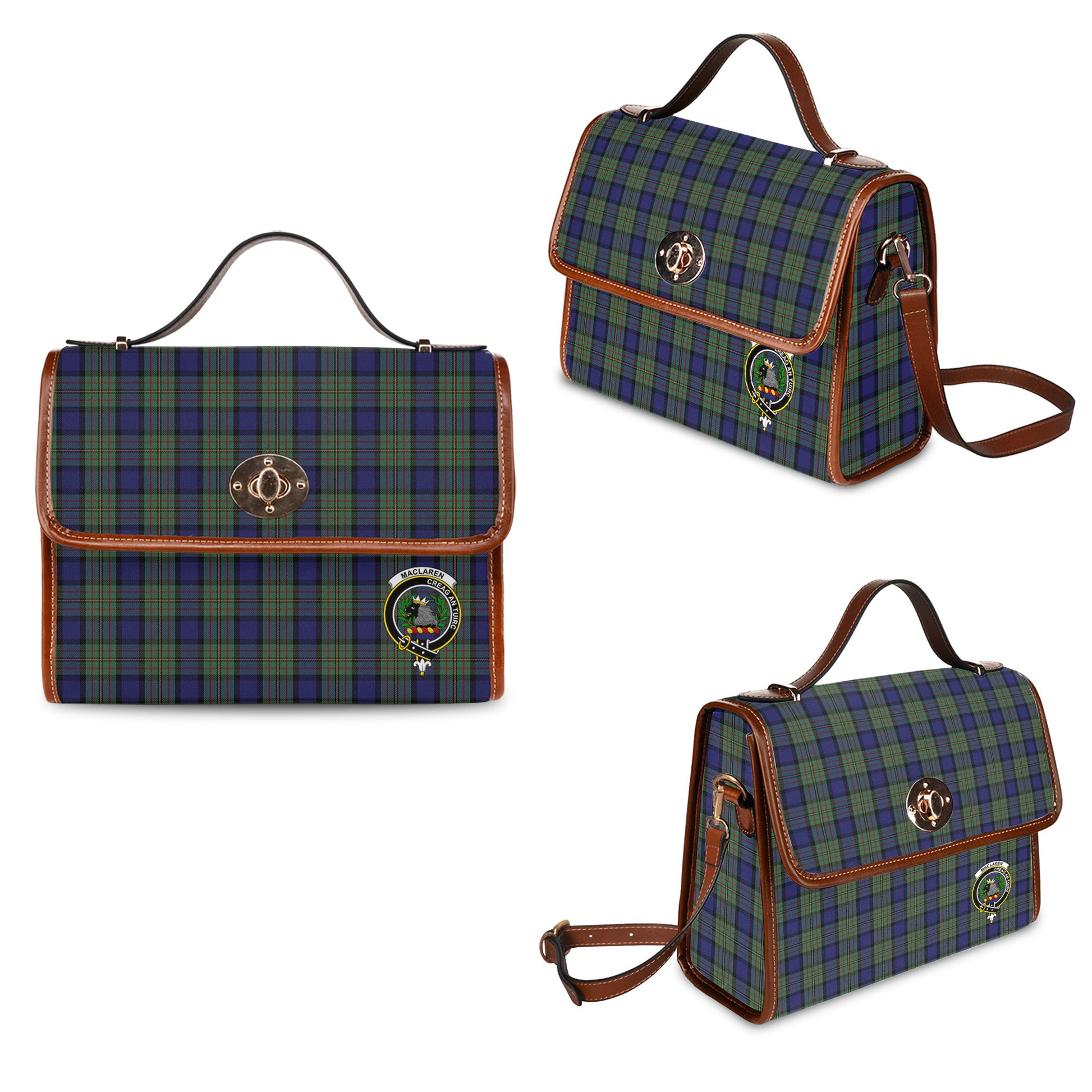 maclaren-tartan-leather-strap-waterproof-canvas-bag-with-family-crest