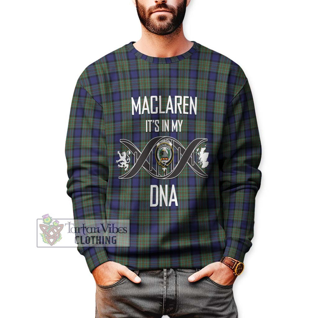 MacLaren (McLaren) Tartan Sweatshirt with Family Crest DNA In Me Style Unisex - Tartanvibesclothing Shop