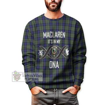 MacLaren (McLaren) Tartan Sweatshirt with Family Crest DNA In Me Style