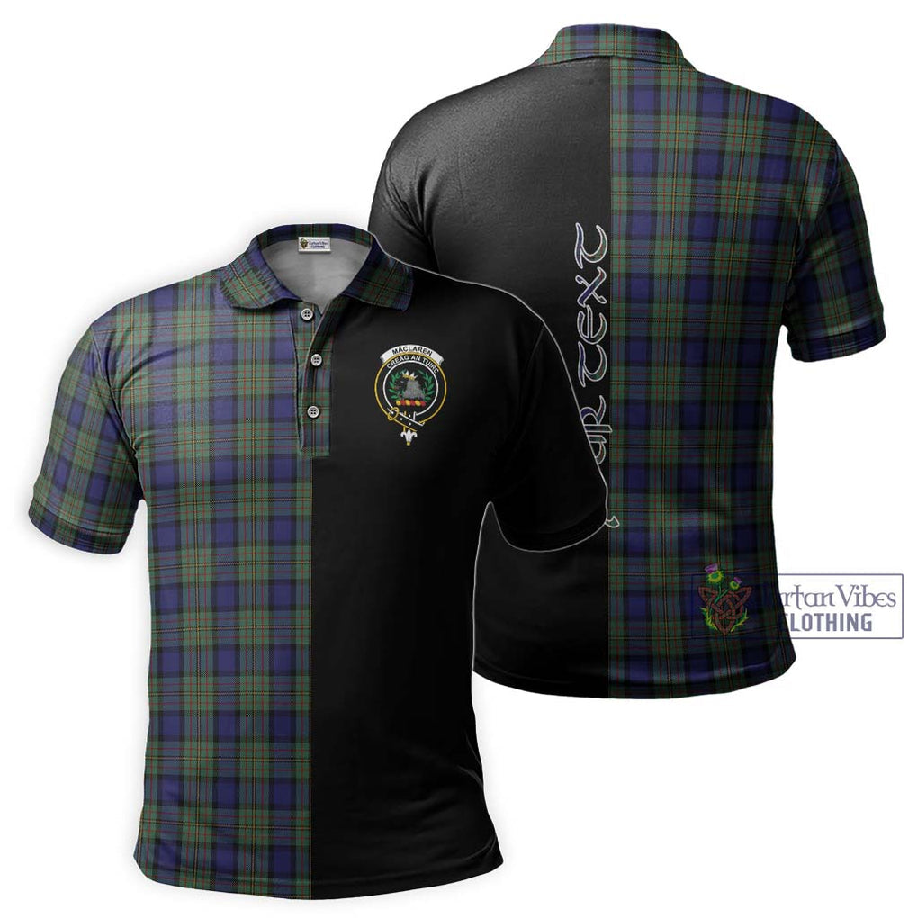 MacLaren (McLaren) Tartan Polo Shirt with Family Crest and Half Of Me Style Kid - Tartanvibesclothing Shop