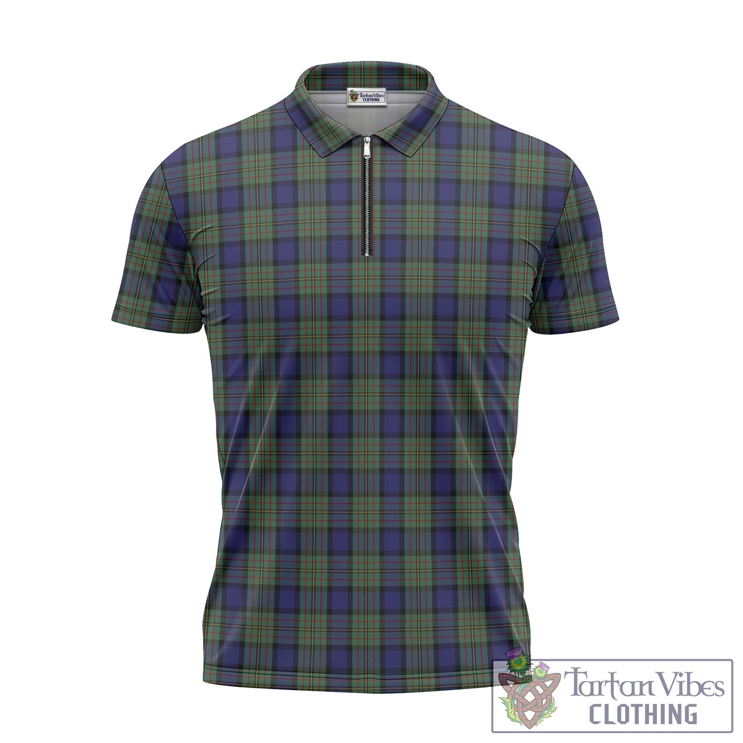 Tartan Vibes Clothing MacLaren Tartan Zipper Polo Shirt