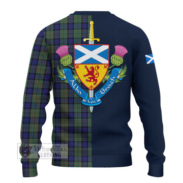 MacLaren (McLaren) Tartan Ugly Sweater with Scottish Lion Royal Arm Half Style