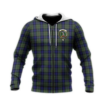 MacLaren (McLaren) Tartan Knitted Hoodie with Family Crest