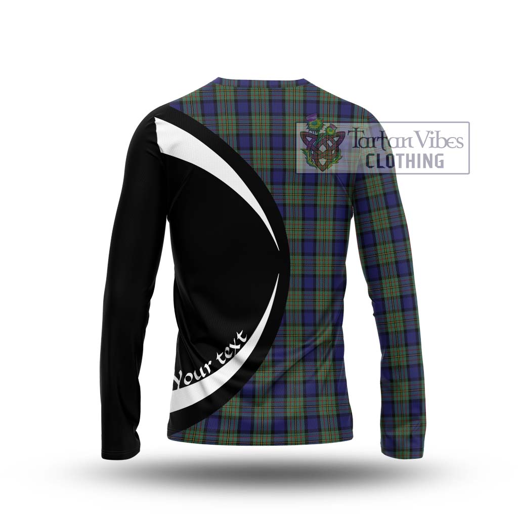 MacLaren (McLaren) Tartan Long Sleeve T-Shirt with Family Crest Circle Style - Tartan Vibes Clothing