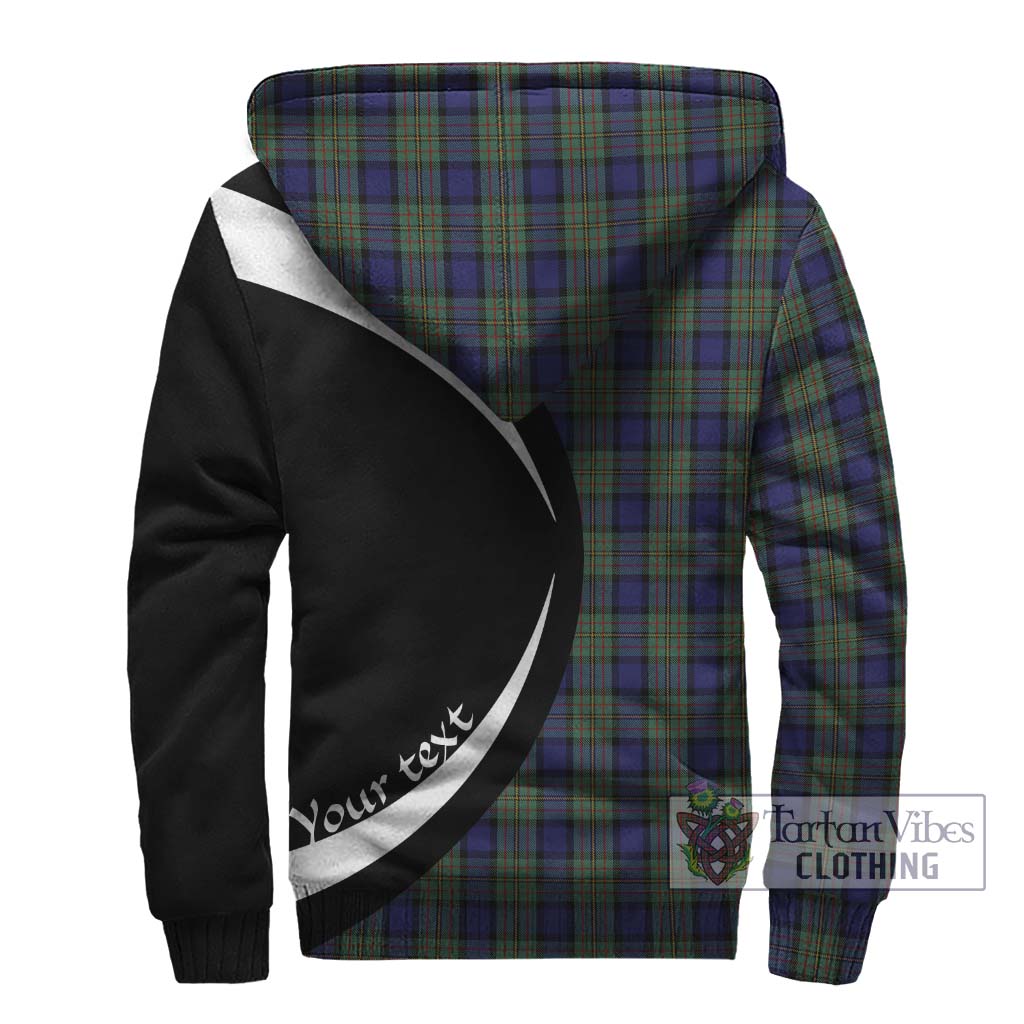 MacLaren (McLaren) Tartan Sherpa Hoodie with Family Crest Circle Style - Tartan Vibes Clothing