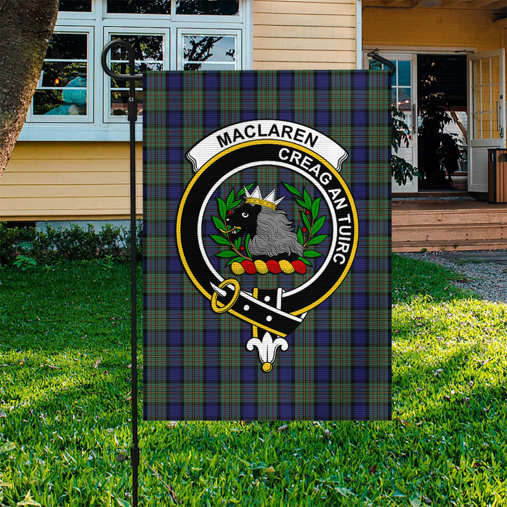 MacLaren (McLaren) Tartan Flag with Family Crest - Tartan Vibes Clothing