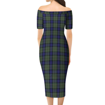 MacLaren (McLaren) Tartan Off Shoulder Lady Dress