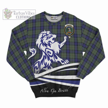 MacLaren (McLaren) Tartan Sweatshirt with Alba Gu Brath Regal Lion Emblem