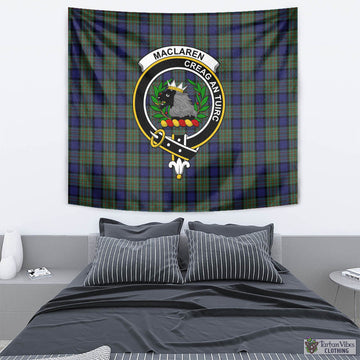 MacLaren (McLaren) Tartan Tapestry Wall Hanging and Home Decor for Room with Family Crest