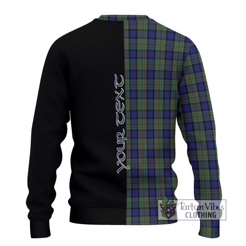 MacLaren (McLaren) Tartan Knitted Sweater with Family Crest and Half Of Me Style - Tartanvibesclothing Shop