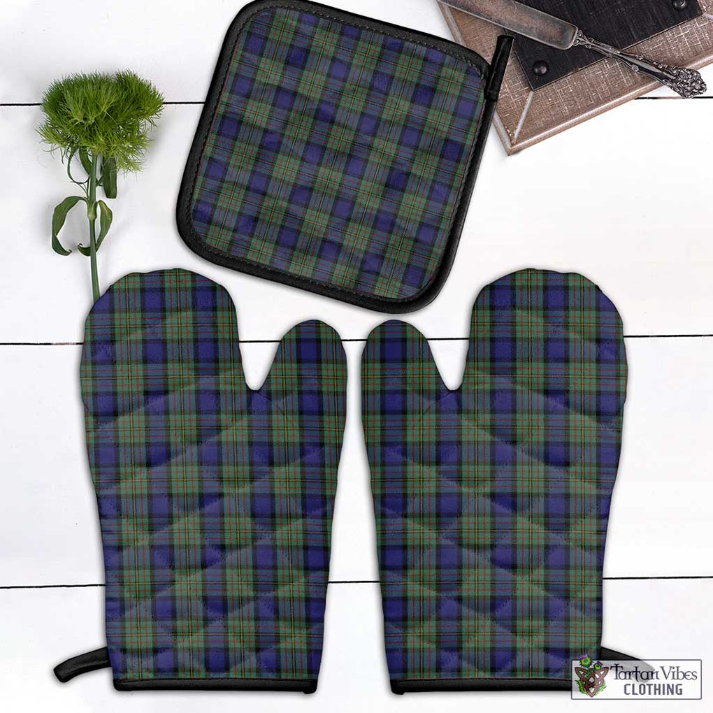 MacLaren (McLaren) Tartan Combo Oven Mitt & Pot-Holder Black - Tartan Vibes Clothing