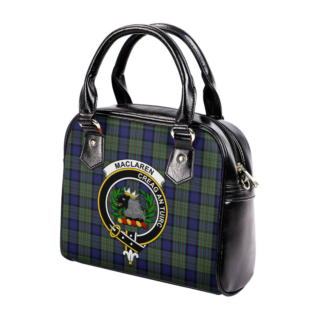 MacLaren Tartan Shoulder Handbags with Family Crest - Tartanvibesclothing