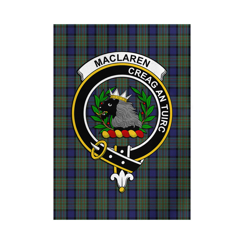 MacLaren (McLaren) Tartan Flag with Family Crest - Tartan Vibes Clothing