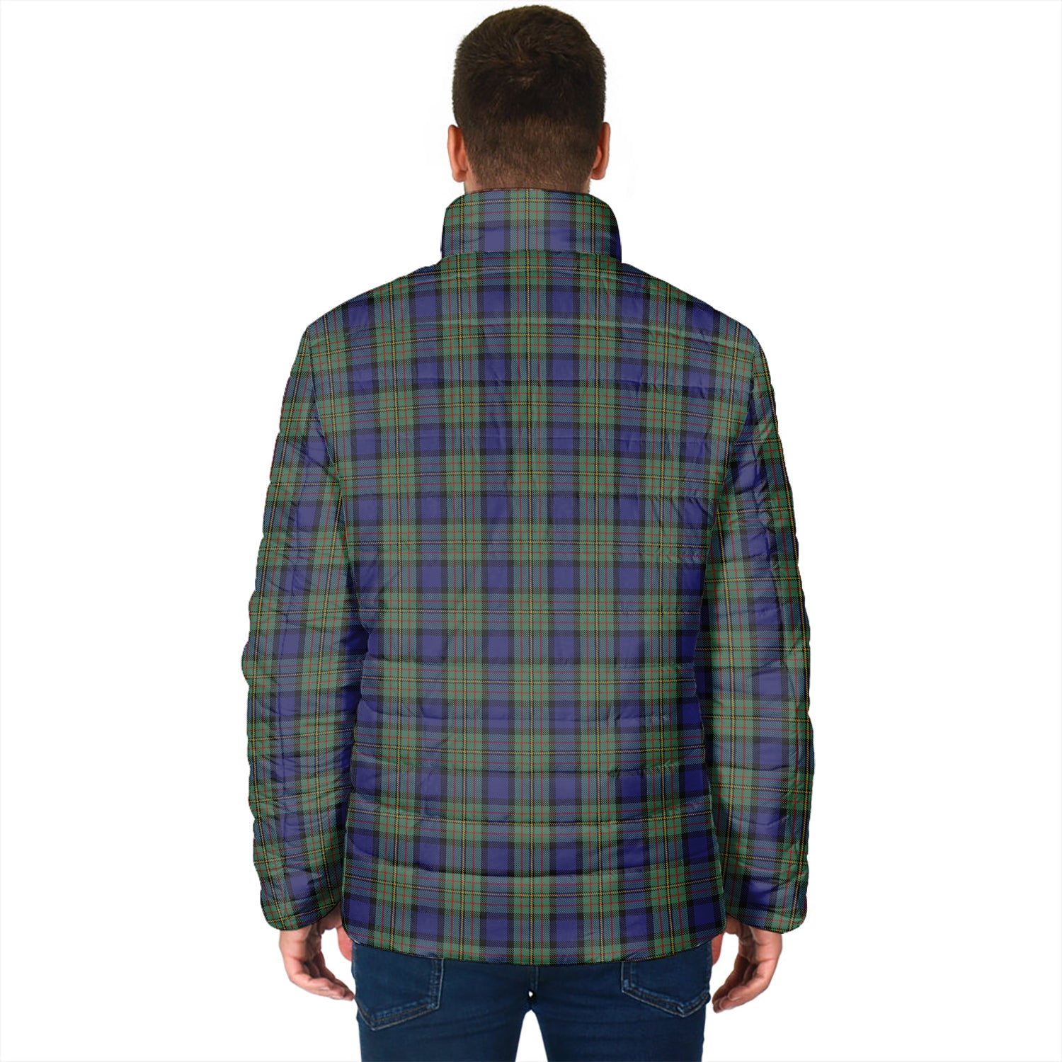 MacLaren (McLaren) Tartan Padded Jacket with Family Crest - Tartan Vibes Clothing