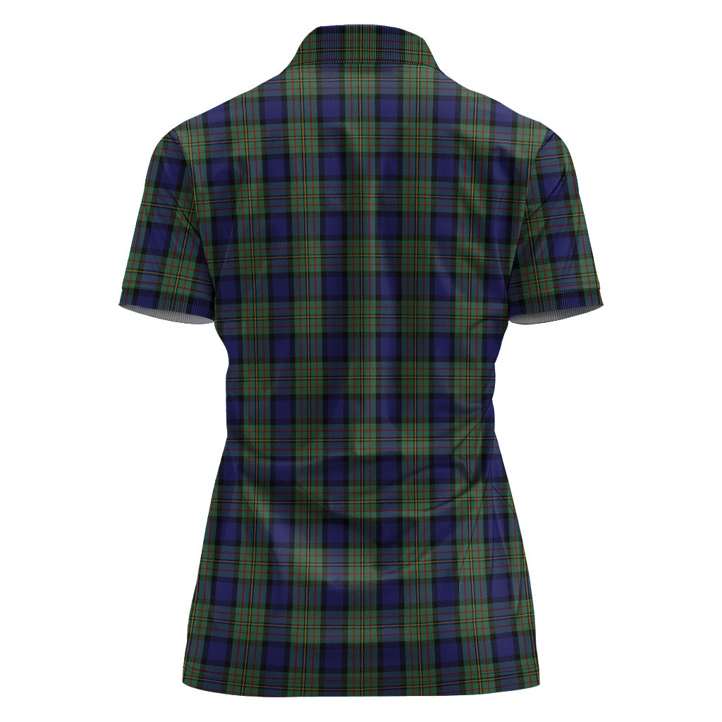 maclaren-tartan-polo-shirt-with-family-crest-for-women