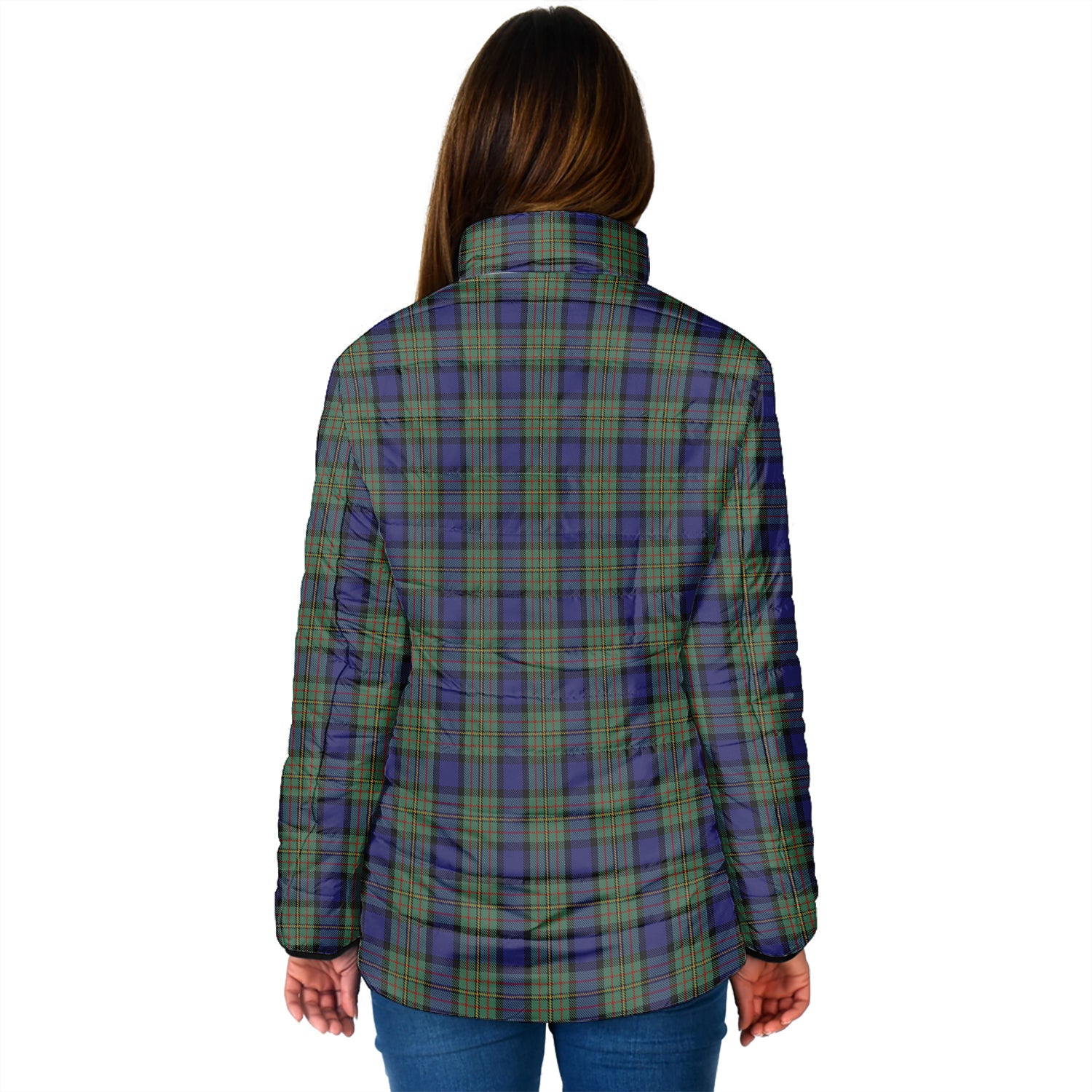 MacLaren (McLaren) Tartan Padded Jacket with Family Crest - Tartan Vibes Clothing