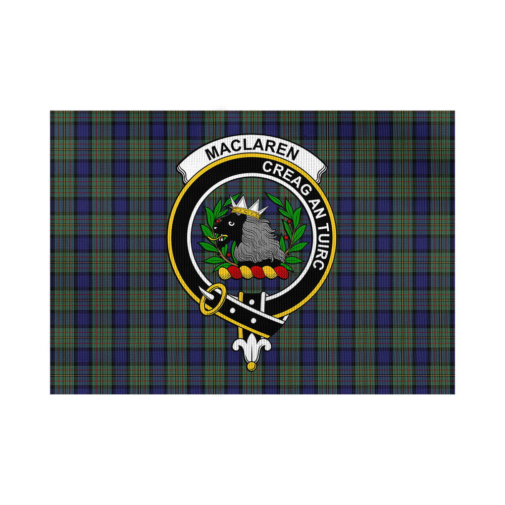 MacLaren (McLaren) Tartan Flag with Family Crest - Tartan Vibes Clothing