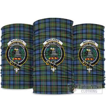 MacLaren Ancient Tartan Neck Gaiters, Tartan Bandanas, Tartan Head Band with Family Crest