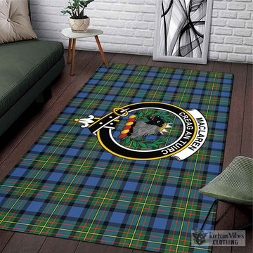 MacLaren Ancient Tartan Area Rug with Family Crest