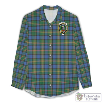 MacLaren Ancient Tartan Women's Casual Shirt with Family Crest