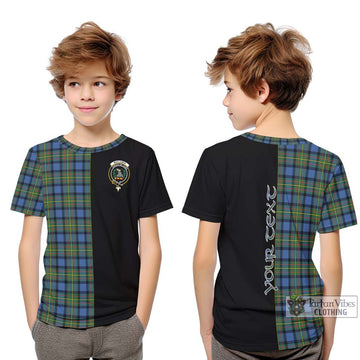 MacLaren Ancient Tartan Kid T-Shirt with Family Crest and Half Of Me Style