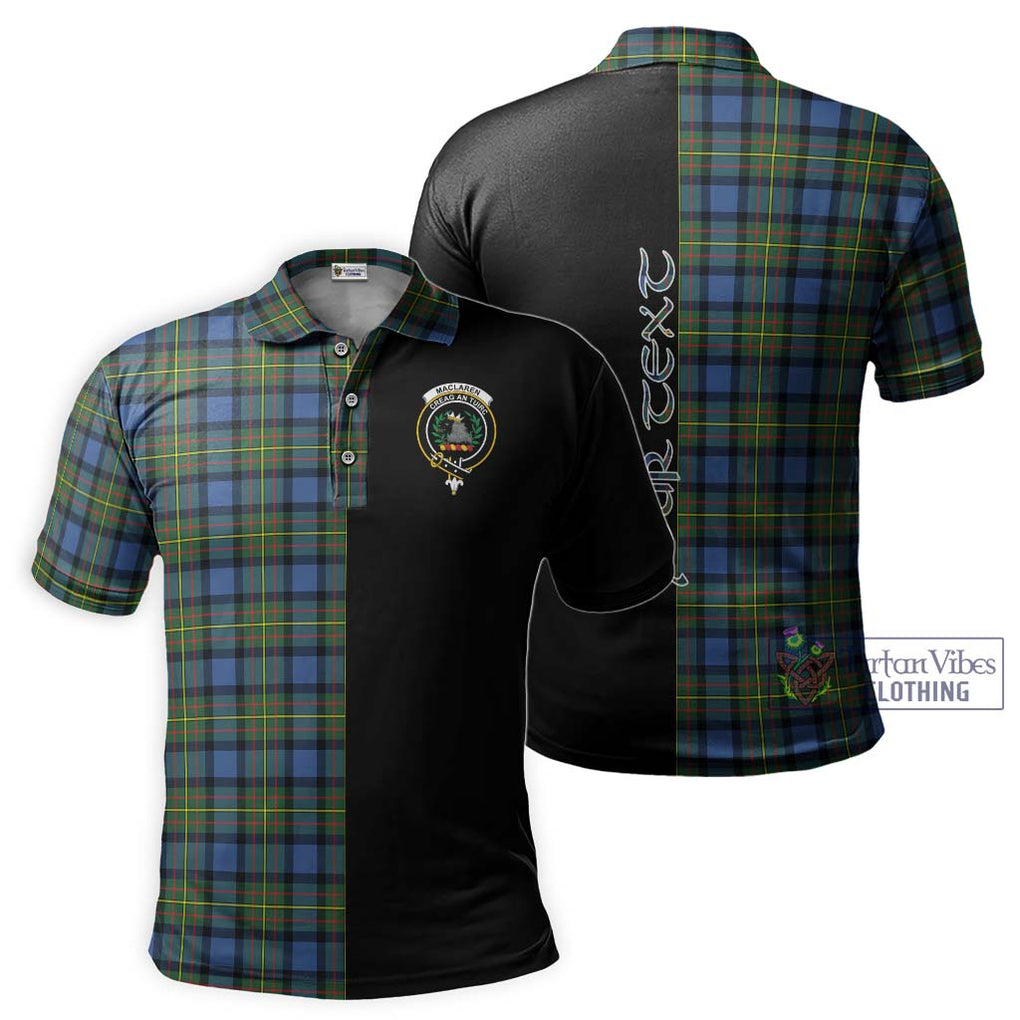 MacLaren Ancient Tartan Polo Shirt with Family Crest and Half Of Me Style Kid - Tartanvibesclothing Shop