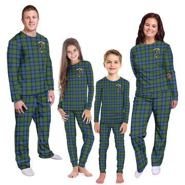 MacLaren Ancient Tartan Pajamas Family Set with Family Crest