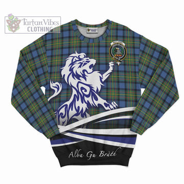 MacLaren Ancient Tartan Sweatshirt with Alba Gu Brath Regal Lion Emblem