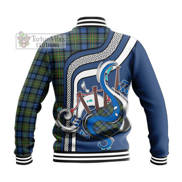 MacLaren Ancient Tartan Baseball Jacket with Epic Bagpipe Style