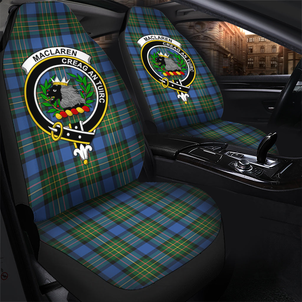 MacLaren Ancient Tartan Car Seat Cover with Family Crest - Tartanvibesclothing