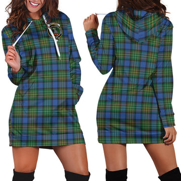 MacLaren Ancient Tartan Hoodie Dress with Family Crest