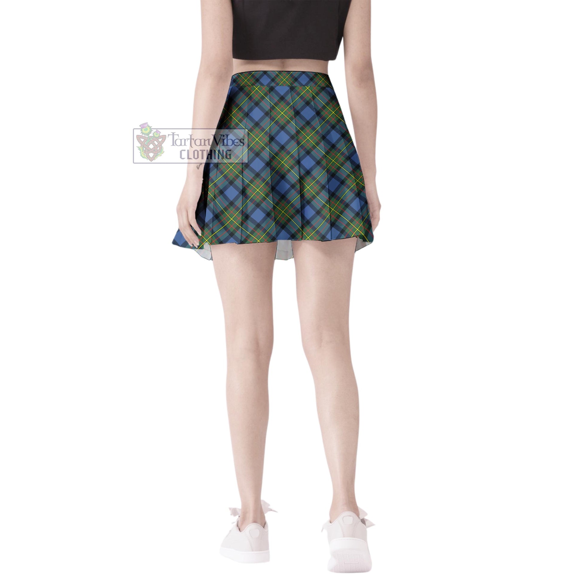 Tartan Vibes Clothing MacLaren Ancient Tartan Women's Plated Mini Skirt