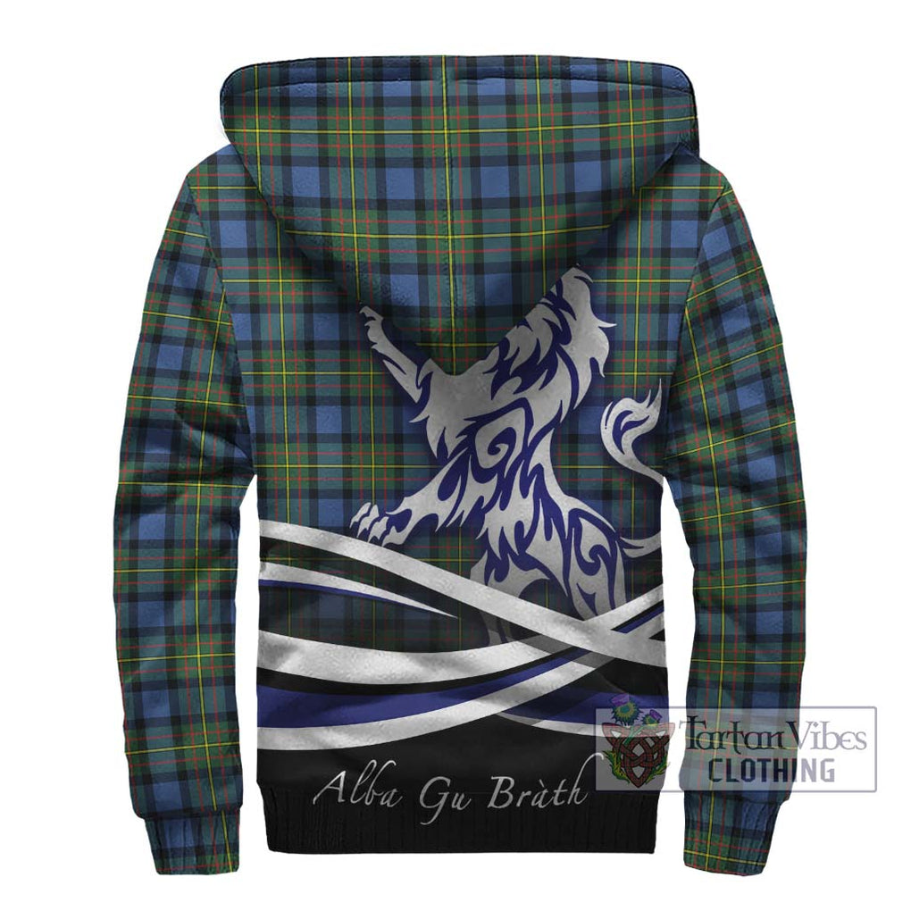 MacLaren Ancient Tartan Sherpa Hoodie with Alba Gu Brath Regal Lion Emblem - Tartanvibesclothing Shop