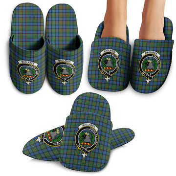 MacLaren Ancient Tartan Home Slippers with Family Crest