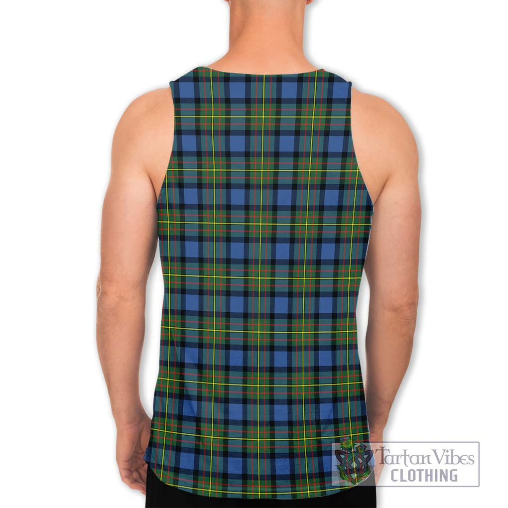 MacLaren Ancient Tartan Men's Tank Top with Family Crest DNA In Me Style - Tartanvibesclothing Shop