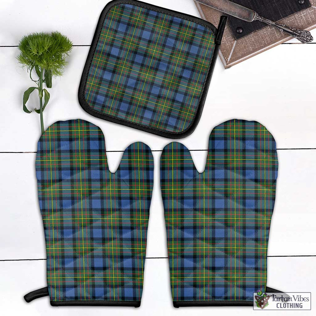 MacLaren Ancient Tartan Combo Oven Mitt & Pot-Holder Combo 1 Oven Mitt & 1 Pot-Holder Black - Tartan Vibes Clothing