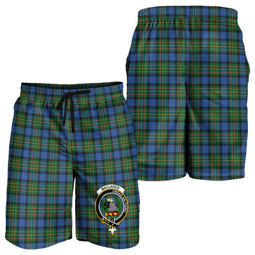 MacLaren Ancient Tartan Mens Shorts with Family Crest